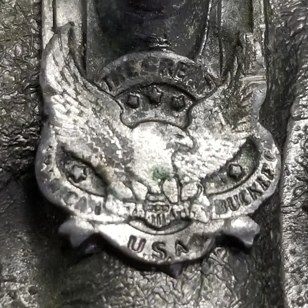 Belt Buckle 1984 Pewter Article II The Right To Bear Arms America's Heritage USA